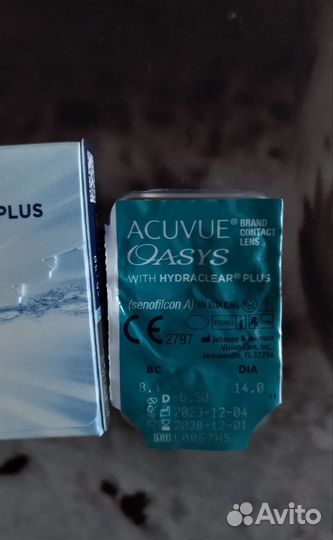 Линзы acuvue oasys -6,5