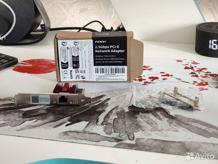 Райзер pci-e сетевая карта 2.5gbit