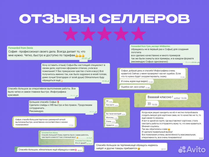 Инфографика для маркетплейсов карточки Wildberries