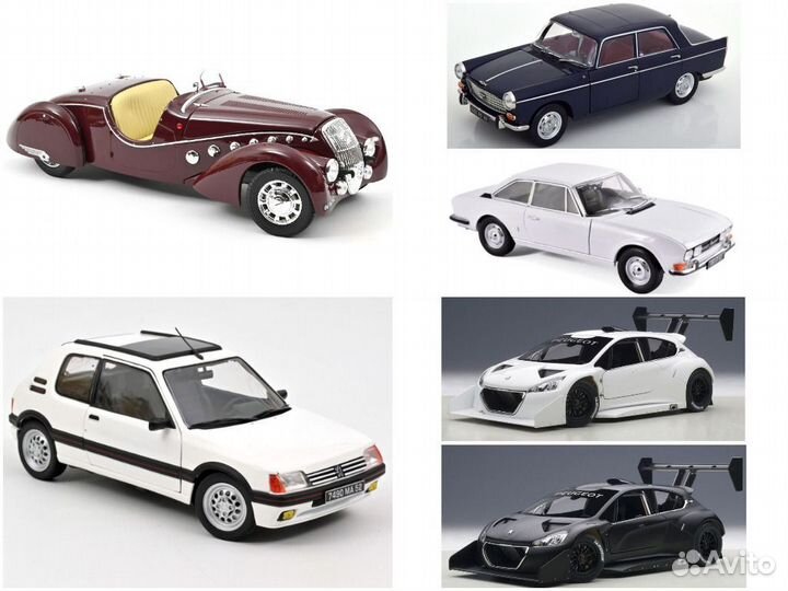 1 18 Peugeot 302 DarlMat, 404, 504, 205, 208 Т16