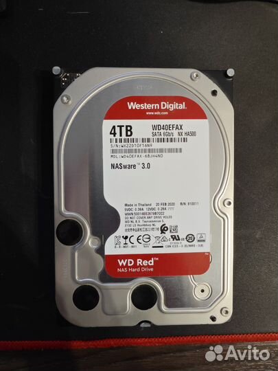 Жесткий диск WD RED 4 TB