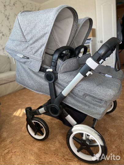 Коляска bugaboo donkey 3 twin+автолюльки и адаптер