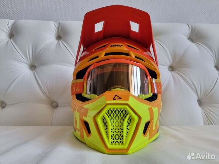 Лимонный Шлем Leatt Moto 7.5 V23 Helmet Kit Citrus