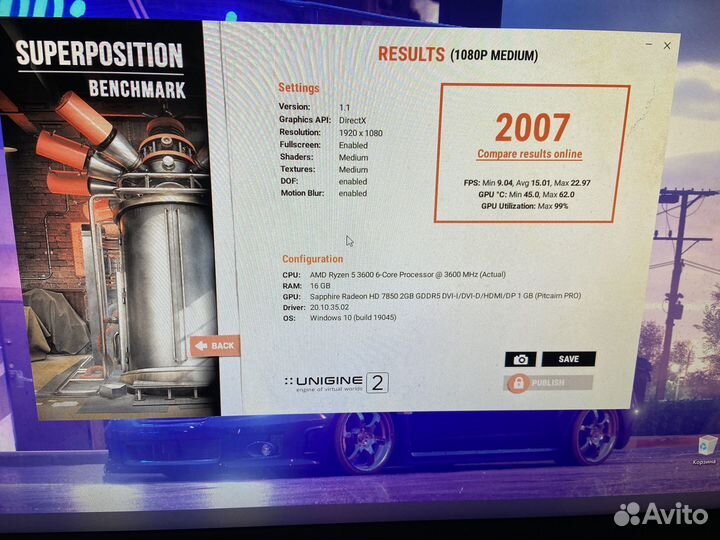 Видеокарта hd 7850 1gb ddr5 (отправлена)