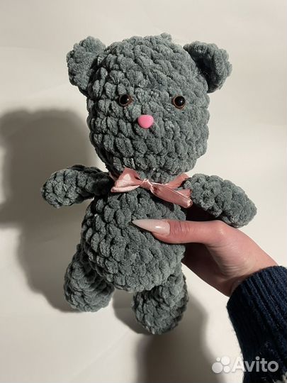 Плюшевый кот ручной работы