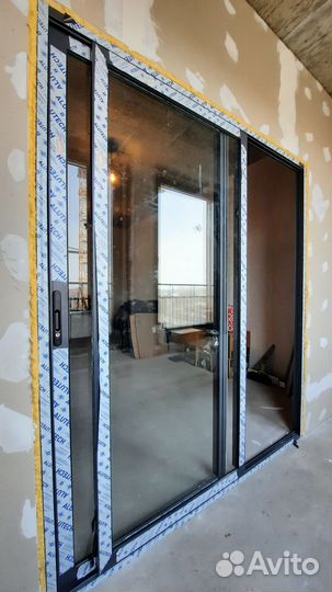 Раздвижные алюминиевые двери