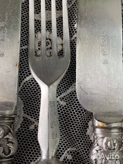 Винтажный английский набор столовых приборов