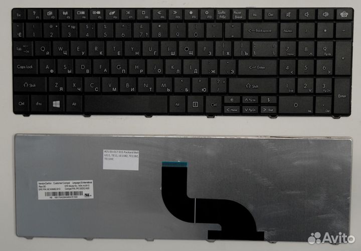 Клавиатура для ноутбука Packard Bell LE11, TE11, L