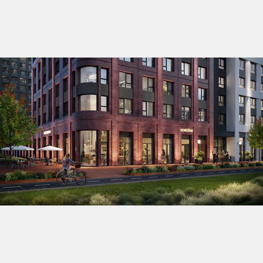 1-к. квартира, 40 м², 2/12 эт.