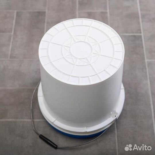 Ведро с герметичной крышкой, 20 л, цвет белый