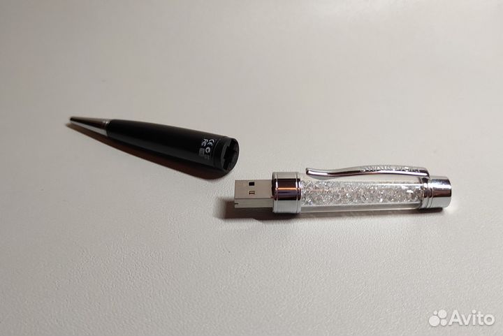 Ручка swarovski + флешка 4 Гб