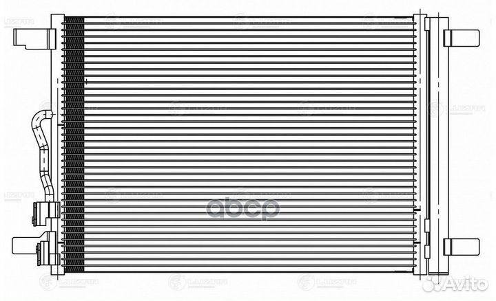 Радиатор кондиционера skoda octavia A7 (13) /VW