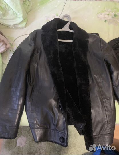 Кожанная куртка натуральная мужская 48 50 размер