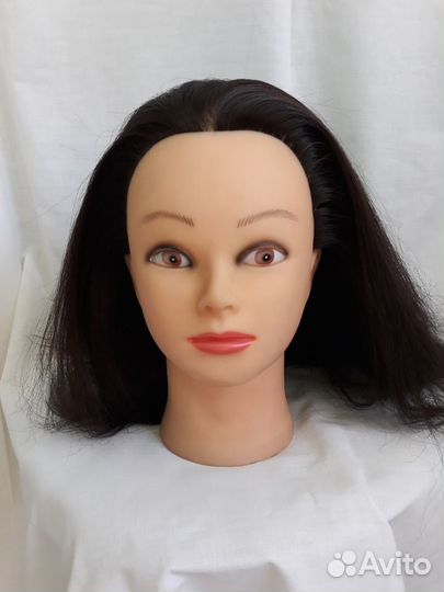 Манекен-голова для причесок, 60 см