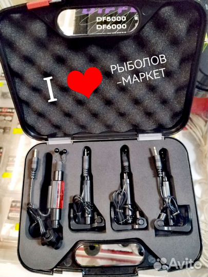 Набор свингеров в кейсе,поводки карповые