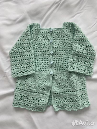 Кардиган вязаный крючком