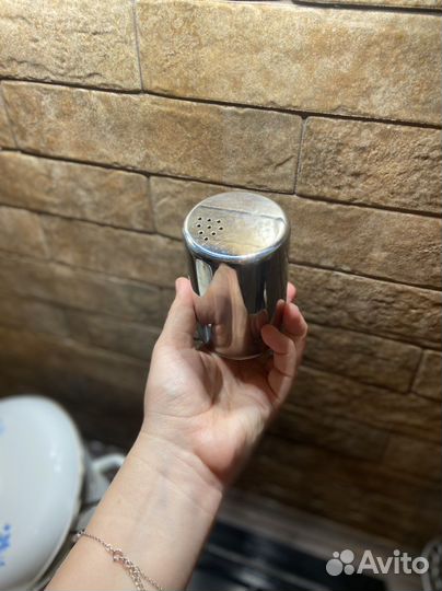 Солонка и перечница серебро