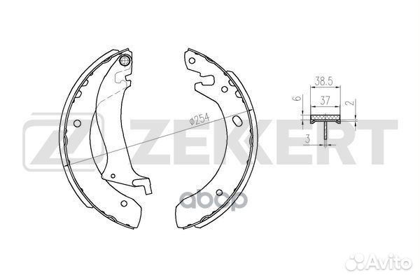 Колодки торм. бараб. задн. Land Rover Freelande