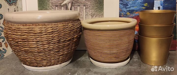 Горшки и кашпо для цветов большие в наличии