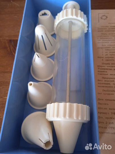 Шприц кондитерский из СССР новый упаковка