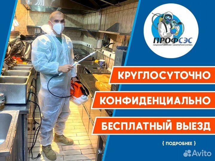 Уничтожение клопов и тараканов. Дезинфекция