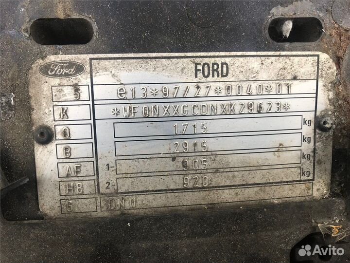 Разбор на запчасти Ford Focus 1