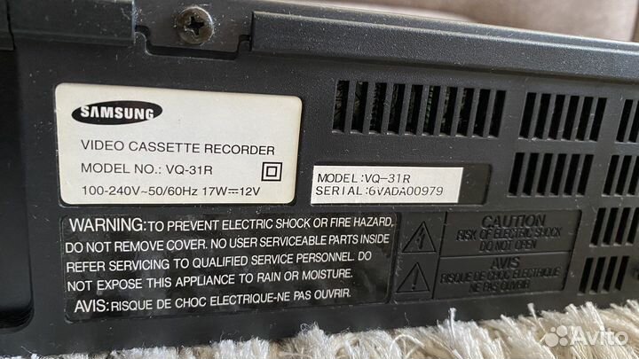 Кассетный проигрыватель VHS Samsung