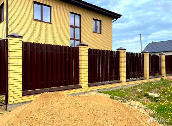 Забор из профнастила-бесплатный замер