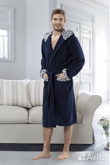 Мужской махровый халат. Новый