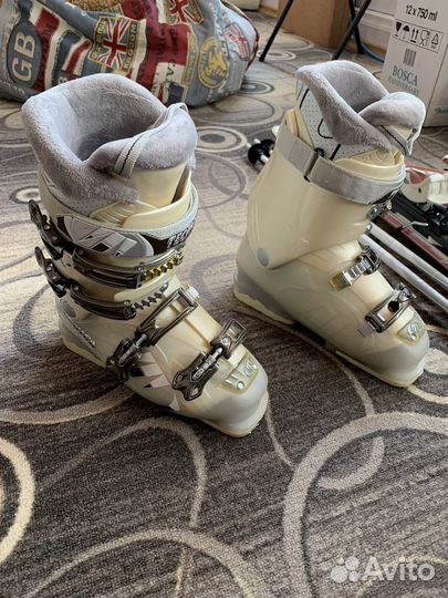 Комплект горные лыжи Volki 154 + ботинки 38