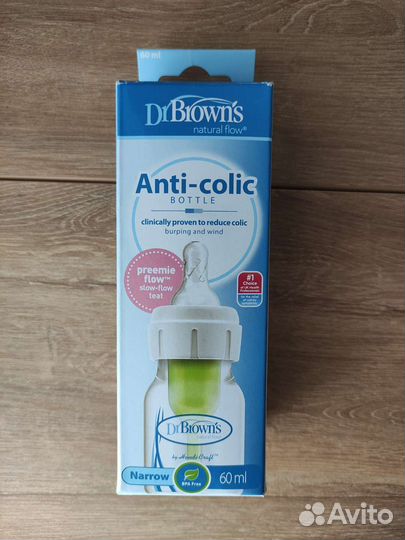 Антиколиковая бутылочка для недоношенных dr Browns
