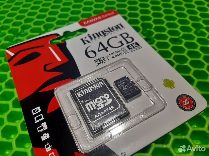 Карта памяти micro sd 64 gb