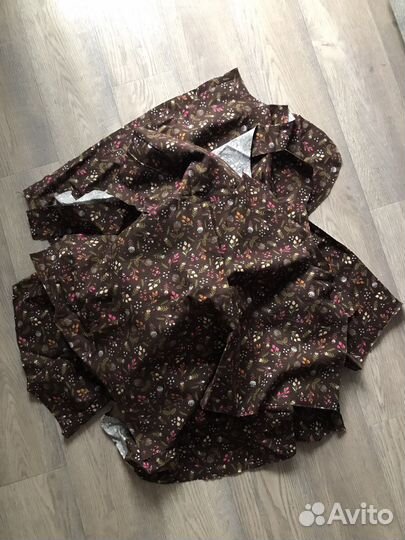 Фланель ткань отрезы в цветочек