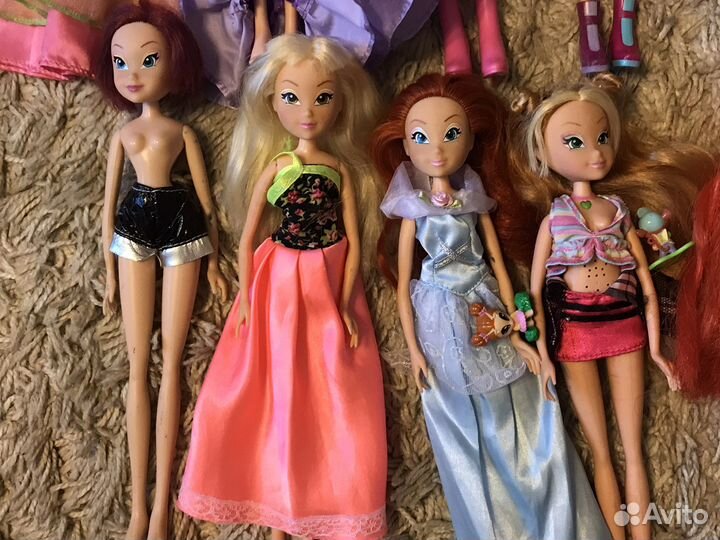Много кукол Винкс Мокси Барби Пони Штефи