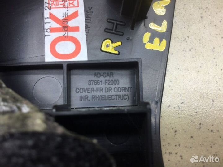 Крышка корпуса зеркала левого левая Hyundai