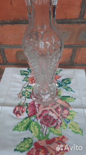 Ваза толстое стекло. СССР