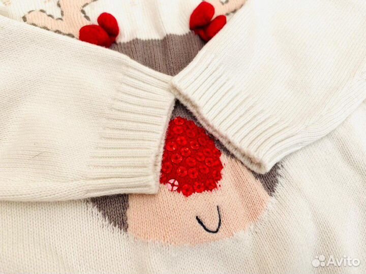 Джемпер новогодний 12 - 18 мес