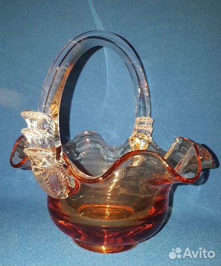 Ваза-корзина для конфет. Стекло