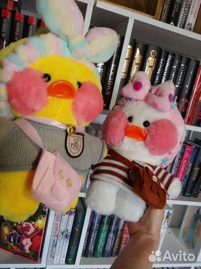 Мягкие игрушки уточки и собачки лалафанфан