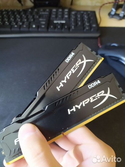 Оперативная память ddr4 16gb kingston hyperX fury