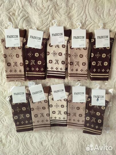 Носки женские высокие Луи новые, 36-41