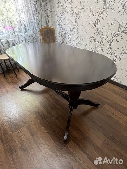 Стол обеденный раздвижной овальный