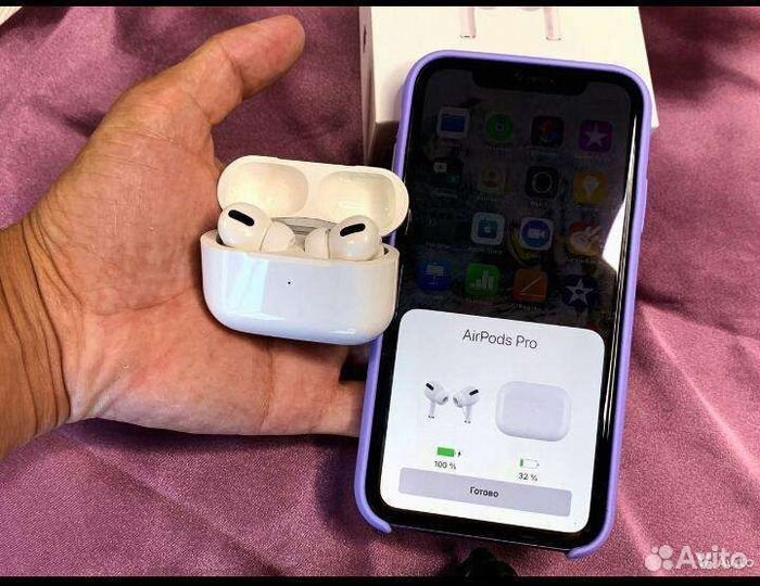 Airpods pro с шумоподавлением LUX/premium