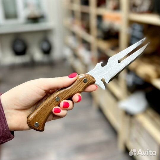 Вилка-нож для шашлыка