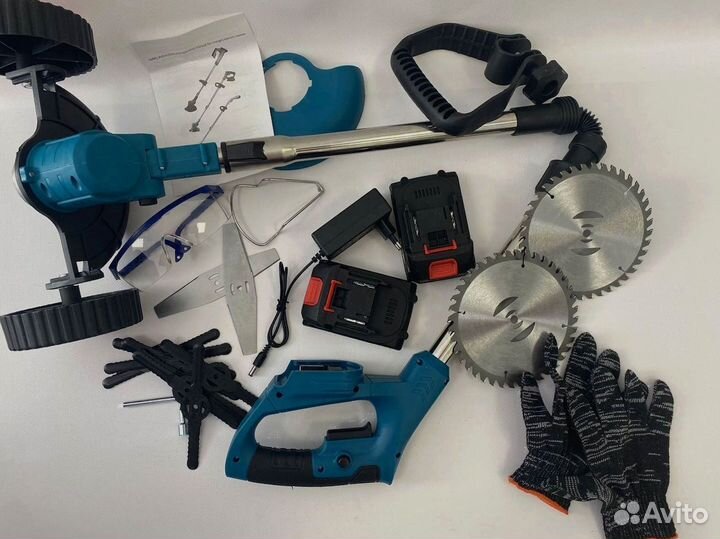 Триммер садовый аккумуляторный складной