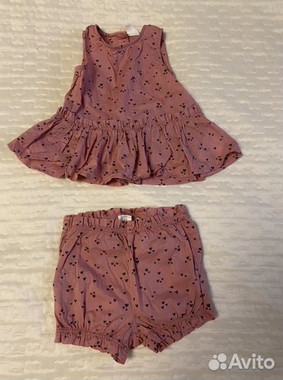 Летний Костюм для девочки 74 H&M