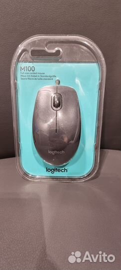 Мышь проводная Logitech M100
