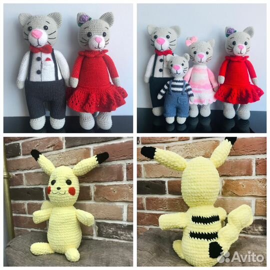 Мягкие игрушки вязаные ручной работы