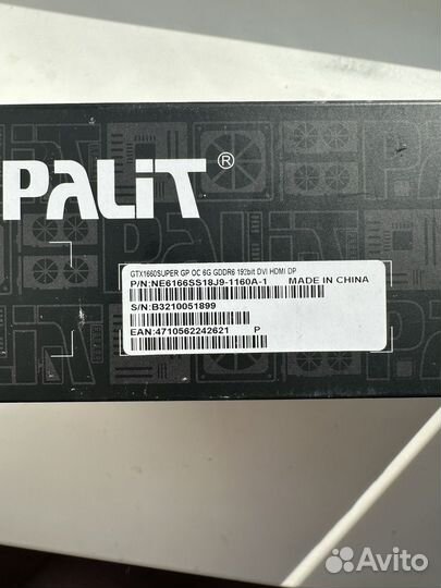 GеFоrce gтх 1660 Super Раlit 6GB