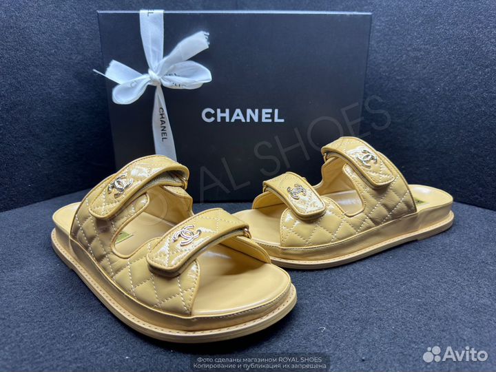 Сандалии шлепанцы женские Chanel Dad